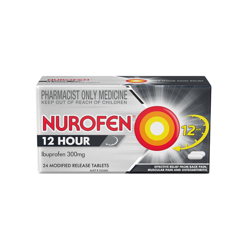 Load image into Gallery viewer, Nurofen 12 Hour Relief 300mg 24 Tablets - Ibuprofen (S3)
