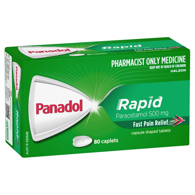 Load image into Gallery viewer, Panadol Rapid Paracetamol Pain Relief 80 Caplets

