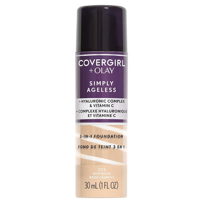 Load image into Gallery viewer, Covergirl Olay Simply Ageless 3in1 Liquid Foundation Buff Beige
