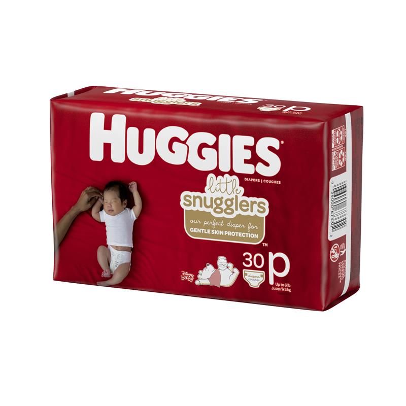 Load image into Gallery viewer, Huggies Little Snugglers Preemie Nappies 30 Pack
