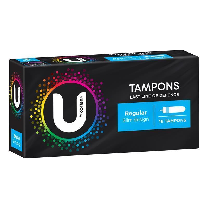 Load image into Gallery viewer, U by Kotex Slim Tampons Regular 16 Pack
