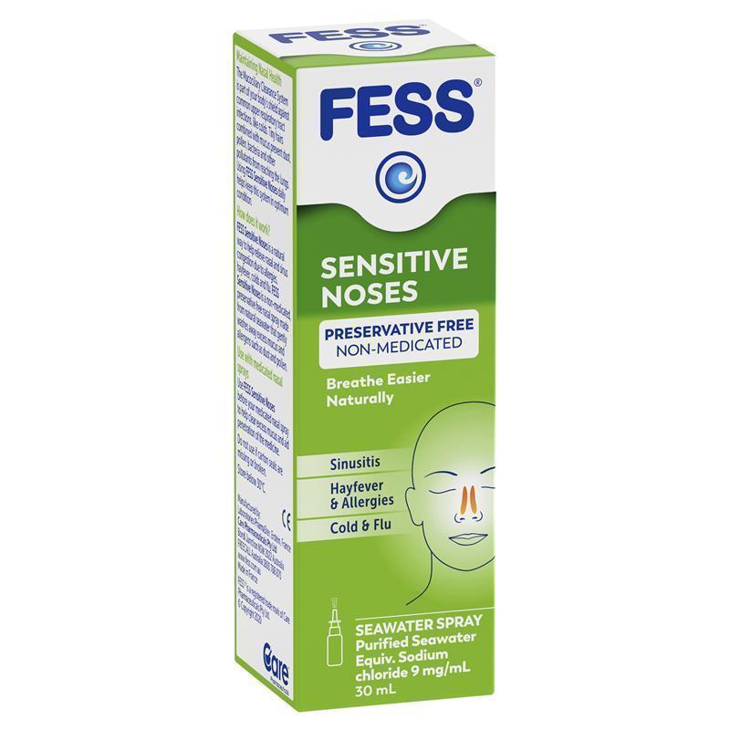 Load image into Gallery viewer, Fess Sensitive Noses Seawater Nasal Spray 30ml
