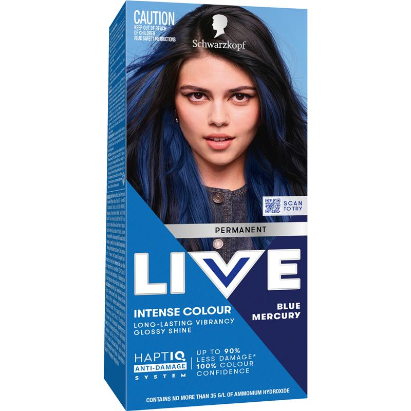 Load image into Gallery viewer, Schwarzkopf Live Colour Permanent Blue Mercury
