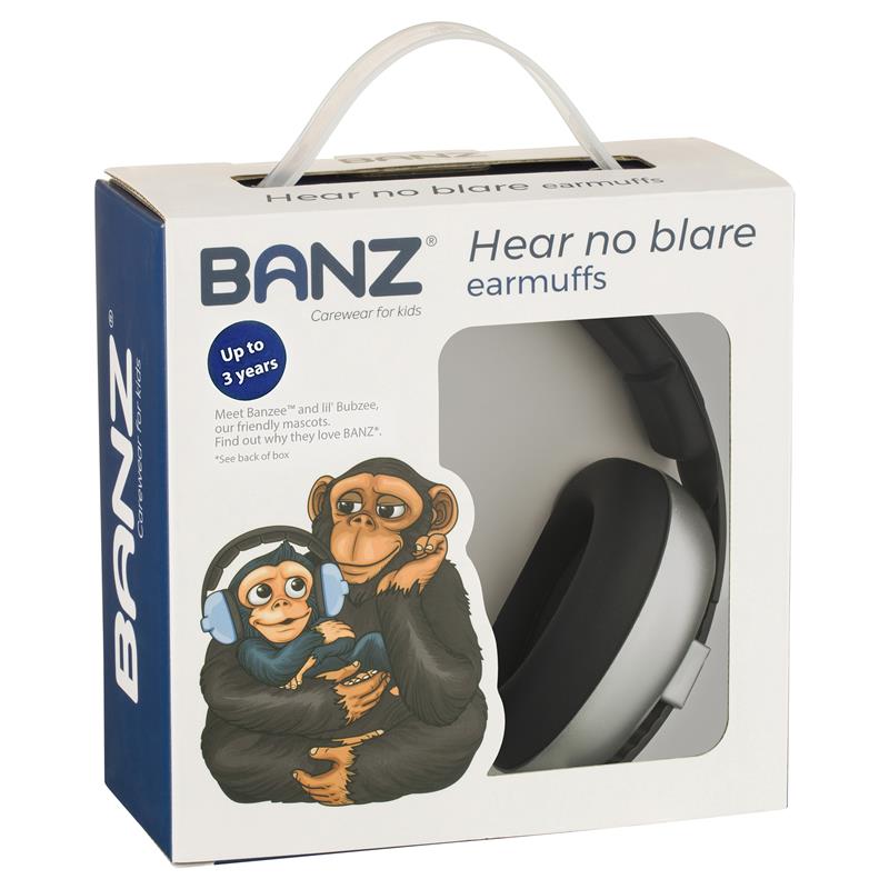 Load image into Gallery viewer, Banz Ear Muffs Mini 3+ Months to 2 Years Silver
