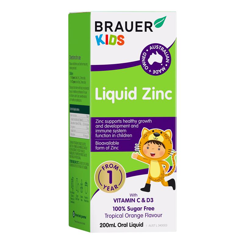 Load image into Gallery viewer, Brauer Kids Liquid Zinc 200ml
