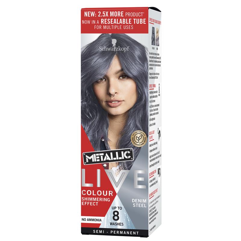 Load image into Gallery viewer, Schwarzkopf Live Colour Metallic Denim Steel 75ml

