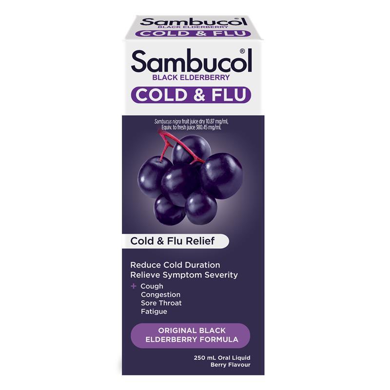 Load image into Gallery viewer, Sambucol Cold &amp; Flu Liquid 250ml
