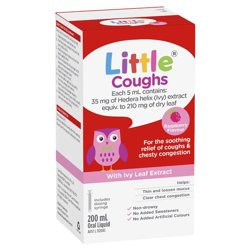Load image into Gallery viewer, Little Coughs Raspberry 200ml
