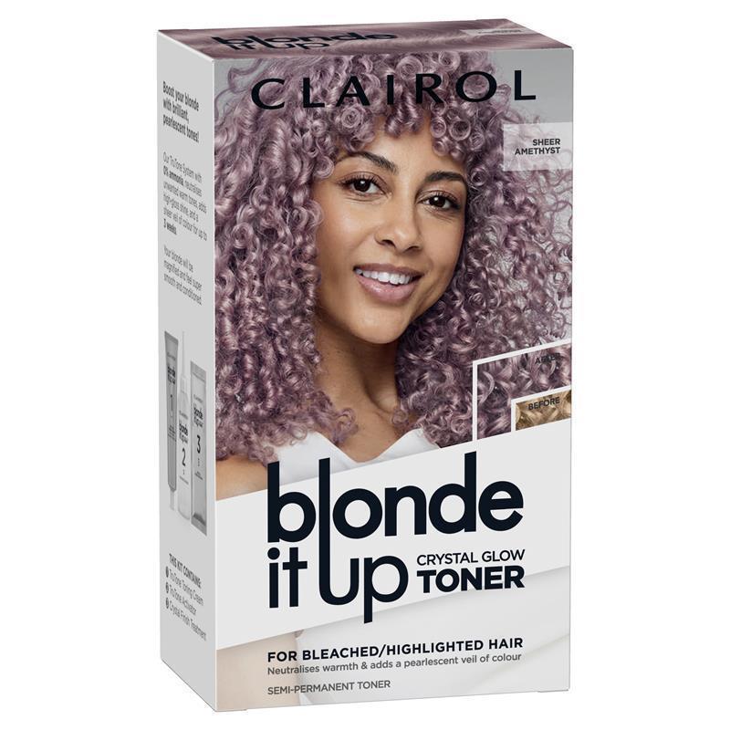 Load image into Gallery viewer, Clairol Blonde It Up Crystal Glow Semi Permanent Toner Sheer Amethyst
