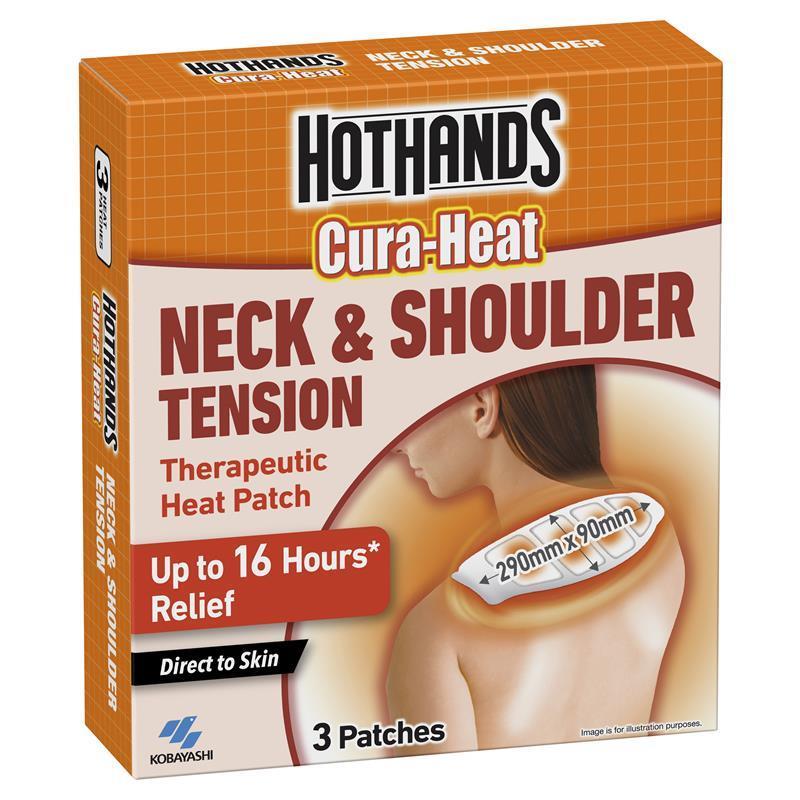 Load image into Gallery viewer, Hot Hands Cura Heat Neck And Shoulder Pain Patch 3 Pack Exclusive
