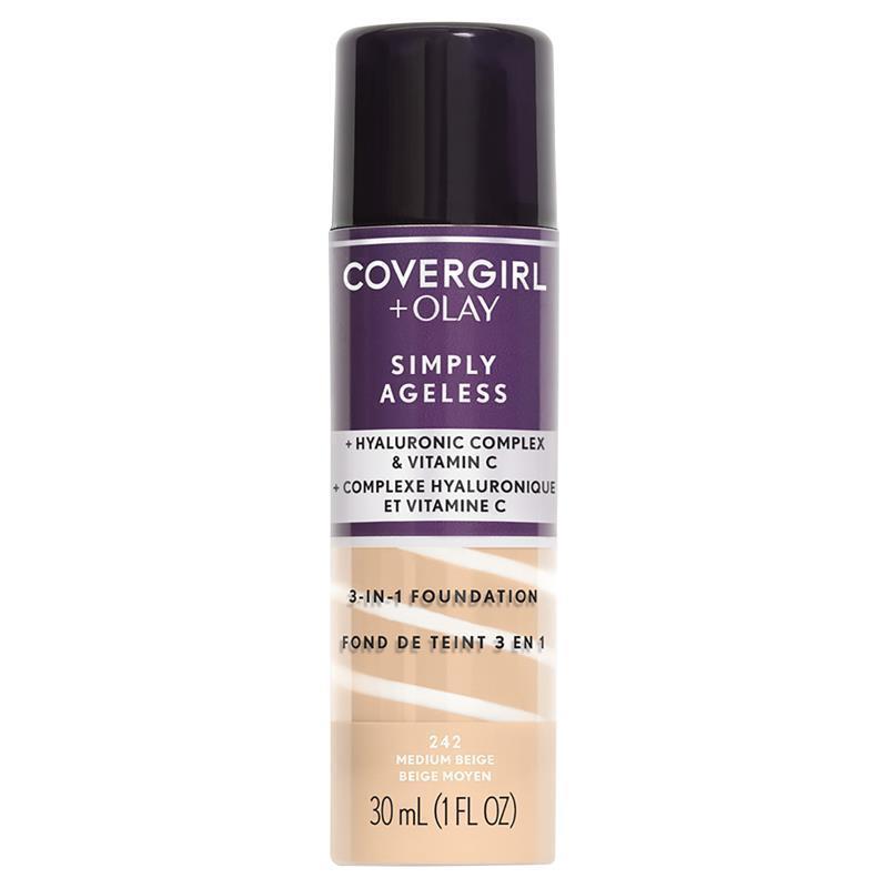 Load image into Gallery viewer, Covergirl Olay Simply Ageless 3in1 Liquid Foundation Medium Beige
