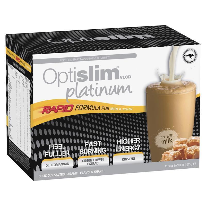 Load image into Gallery viewer, Optislim VLCD Platinum Salted Caramel 21x25g
