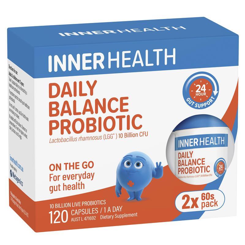 Load image into Gallery viewer, Inner Health Daily Balance Probiotic 120 Capsules

