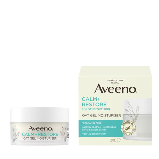 Aveeno Face Calm and Restore Oat Gel Moisturiser 50ml