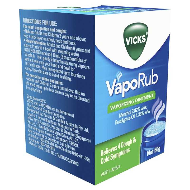 Load image into Gallery viewer, Vicks VapoRub Ointment Decongestant Chest Rub 50g
