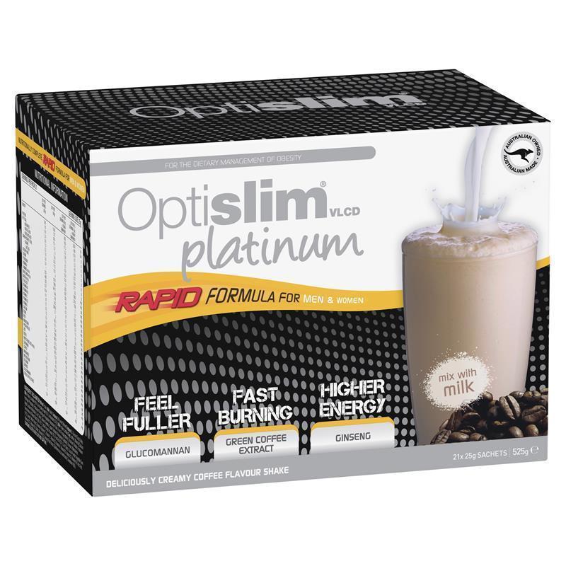 Load image into Gallery viewer, Optislim VLCD Platinum Coffee Shake 21x25g Sachets
