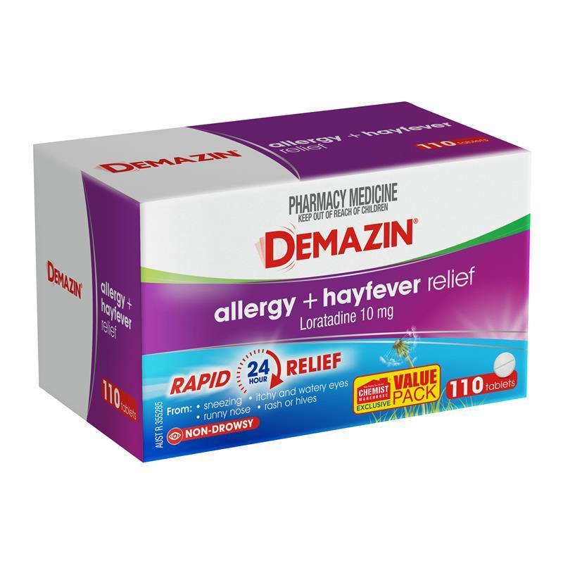 Load image into Gallery viewer, Demazin Allergy &amp; Hayfever 110 Tablets Exclusive Size
