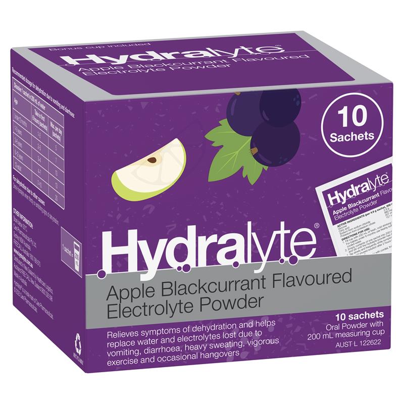 Load image into Gallery viewer, Hydralyte Powder Apple Blackcurrant 5g X 10
