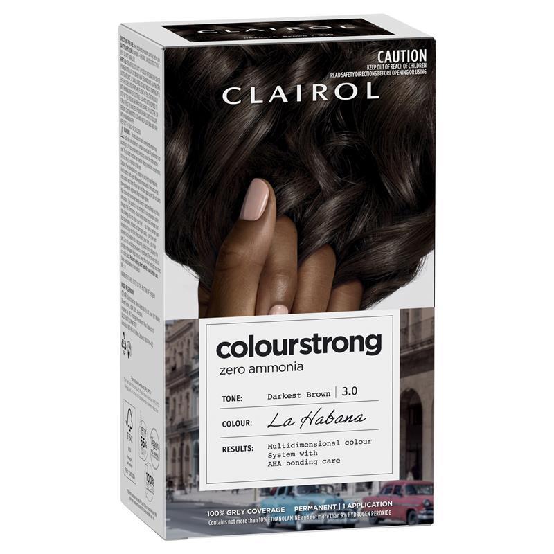 Load image into Gallery viewer, Clairol Colour Strong Kit 3.0 Darkest Brown
