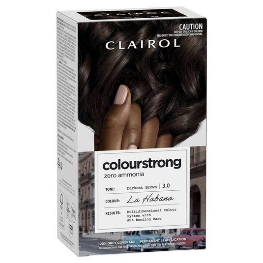 Clairol Colour Strong Kit 3.0 Darkest Brown