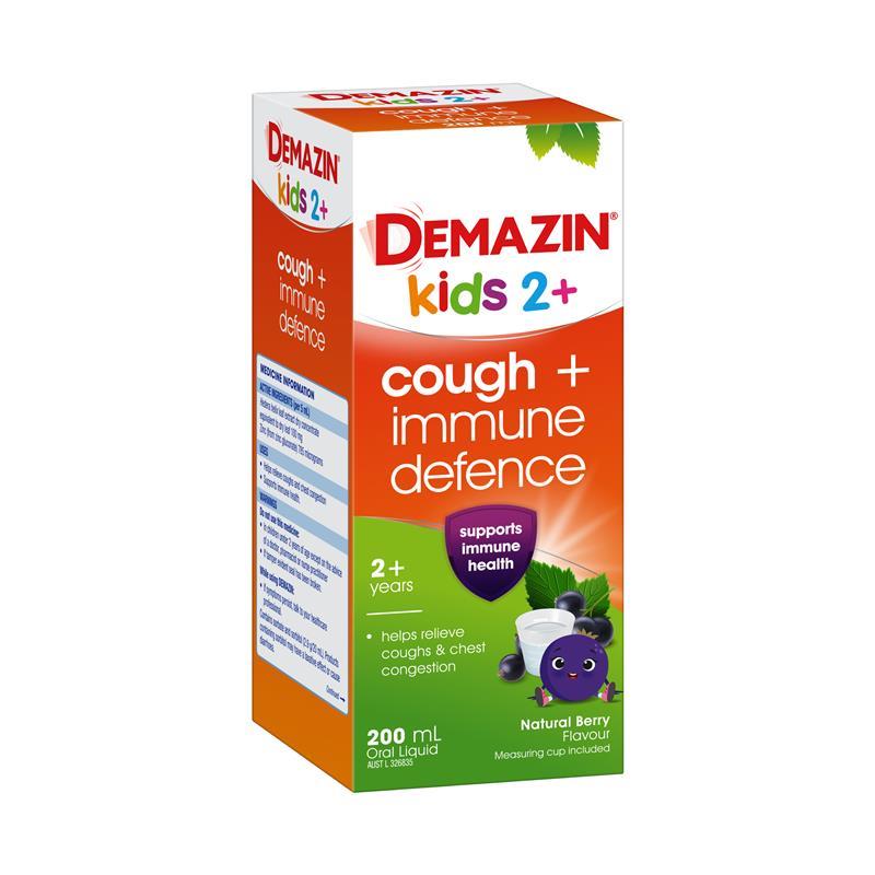Load image into Gallery viewer, Demazin Kids 2+ Cough + Immune Defence 200ml
