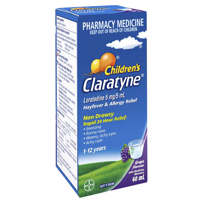 Load image into Gallery viewer, Claratyne Childrens Grape Syrup 60ml
