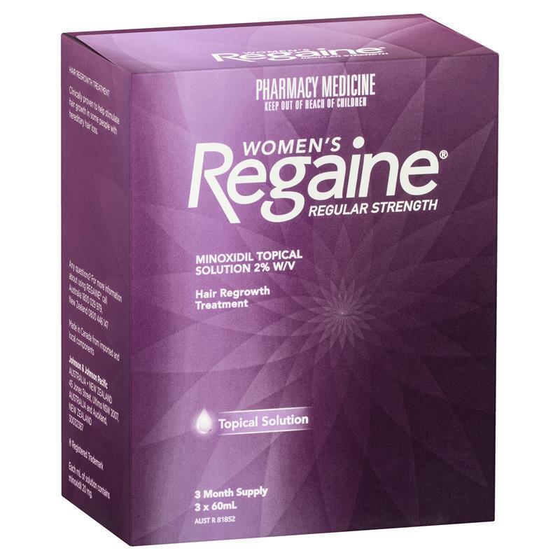 Load image into Gallery viewer, Regaine Womens 2% Minoxidil Solution Hair Regrowth Treatment 3 x 60ml
