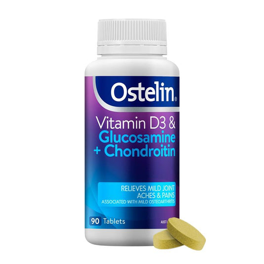 Ostelin Vit D & Glucosamine + Chond 90 Tablets