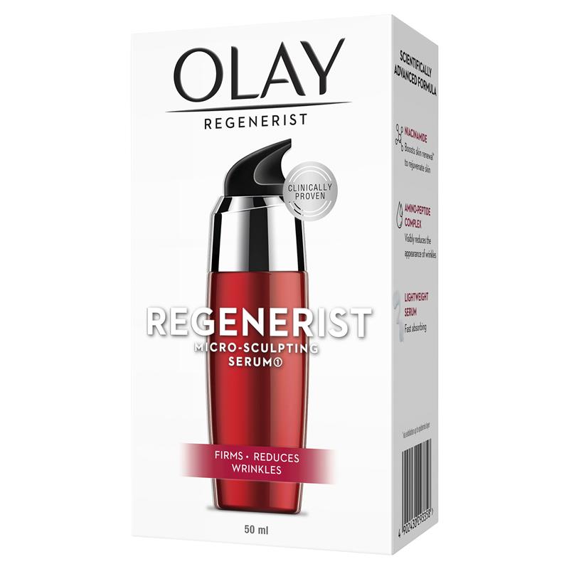 Load image into Gallery viewer, Olay Regenerist Micro Sculpting Advanced Anti-Ageing Moisturising Serum 50mL
