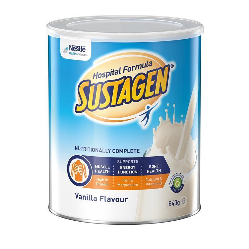 Load image into Gallery viewer, Sustagen Hospital Formula Nutritional Supplement Vanilla Flavour 840g
