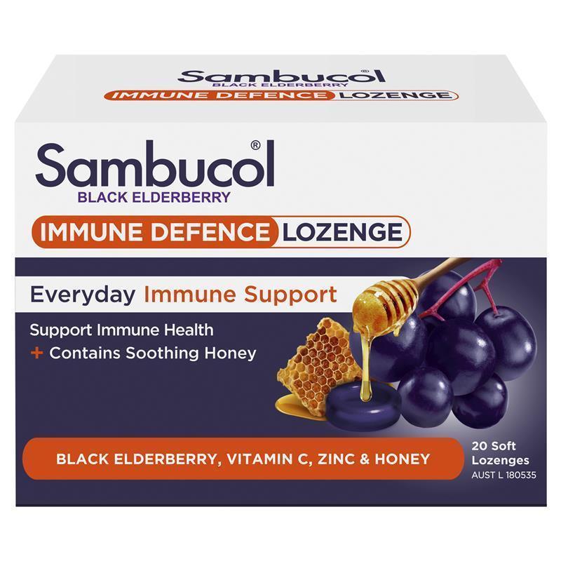 Load image into Gallery viewer, Sambucol Immune Defence- 20 throat lozenges
