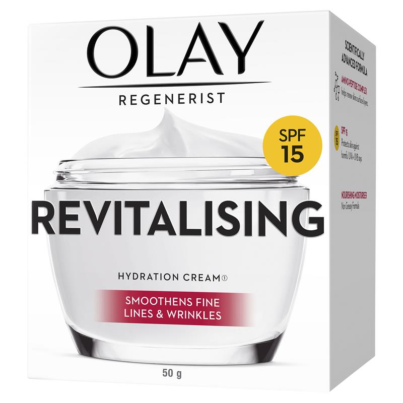 Load image into Gallery viewer, Olay Regenerist Advanced Anti-Ageing Revitalising Hydration Face Cream SPF15 50g
