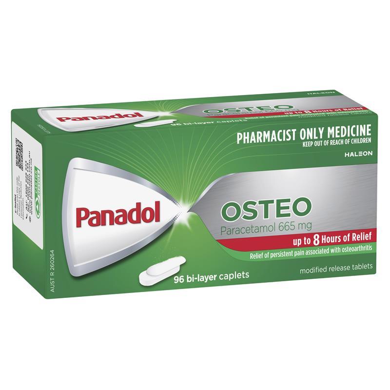 Load image into Gallery viewer, Panadol Osteo Paracetamol Pain Relief 665mg 96 Caplets (S3)
