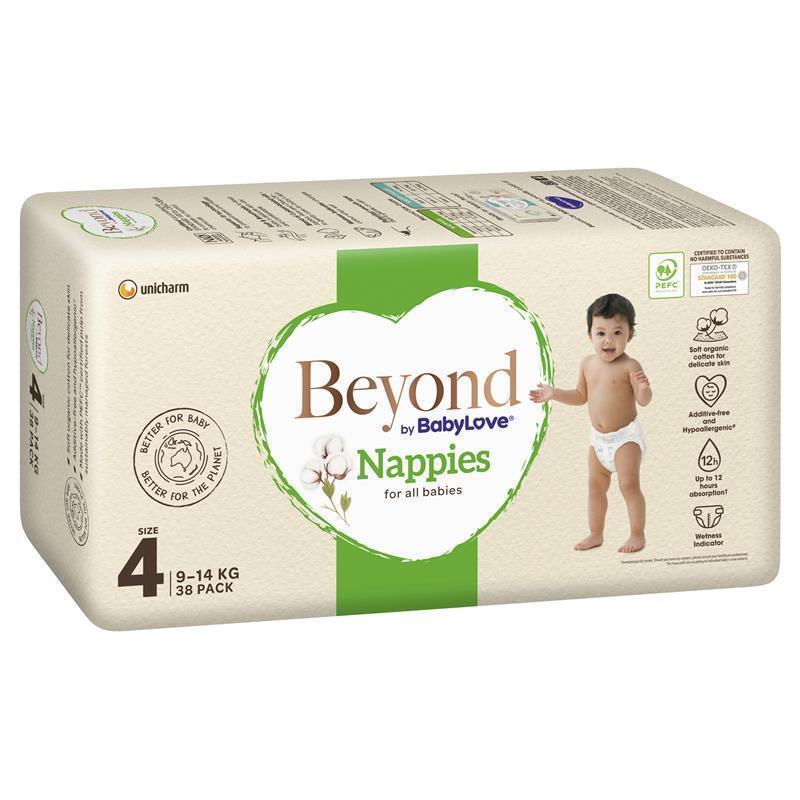 Load image into Gallery viewer, Beyond by BabyLove Nappies Size 4 (9-14kg) 38 Pack
