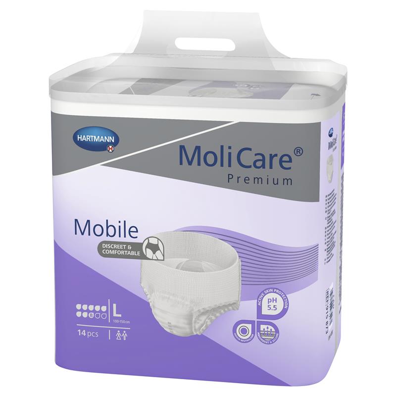Load image into Gallery viewer, Molicare Premium Mobile 8 Drops Large 14 Pack
