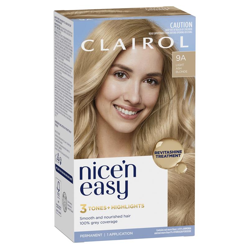 Load image into Gallery viewer, Clairol Nice N Easy 9A Natural Light Ash Blonde Permanent Hair Colour
