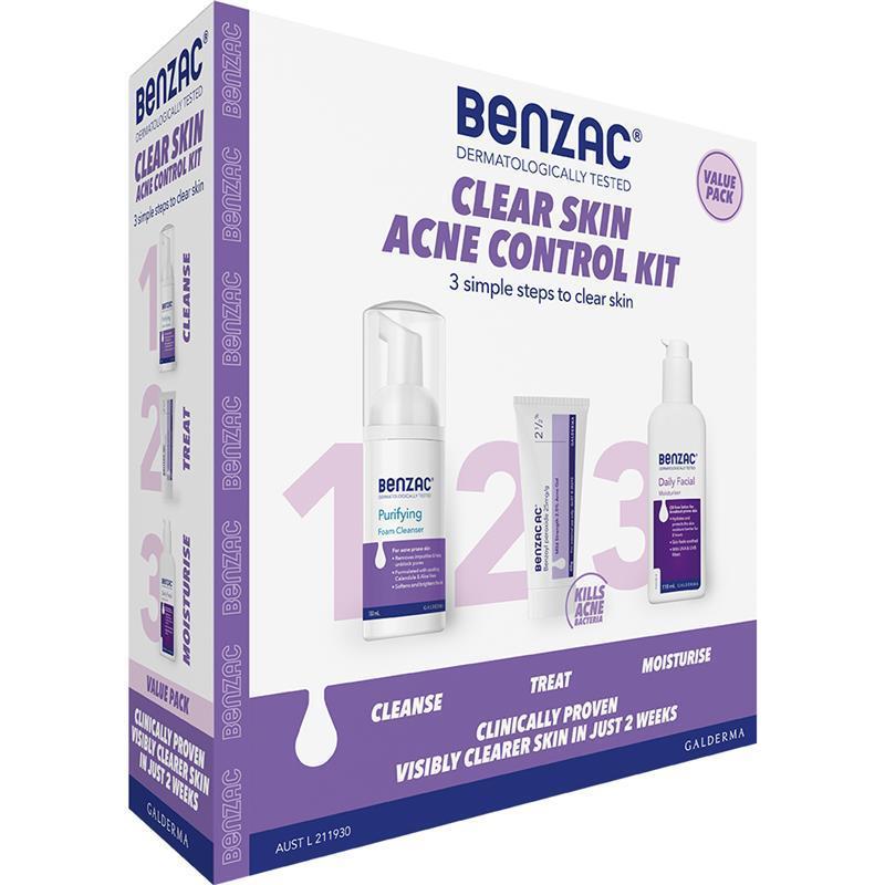 Load image into Gallery viewer, Benzac Acne Control 3 Step Acne Starter Kit
