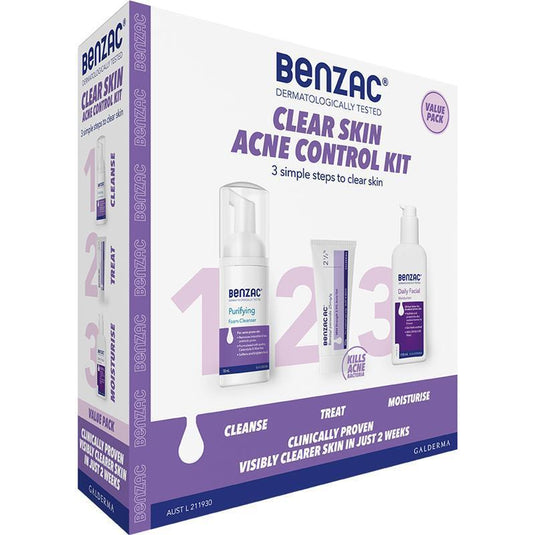 Benzac Acne Control 3 Step Acne Starter Kit