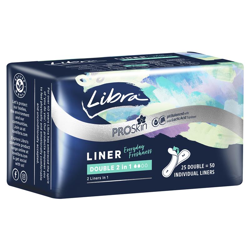 Load image into Gallery viewer, Libra Liner Flexi Double Liner Thin 2 in 1 25 Pack

