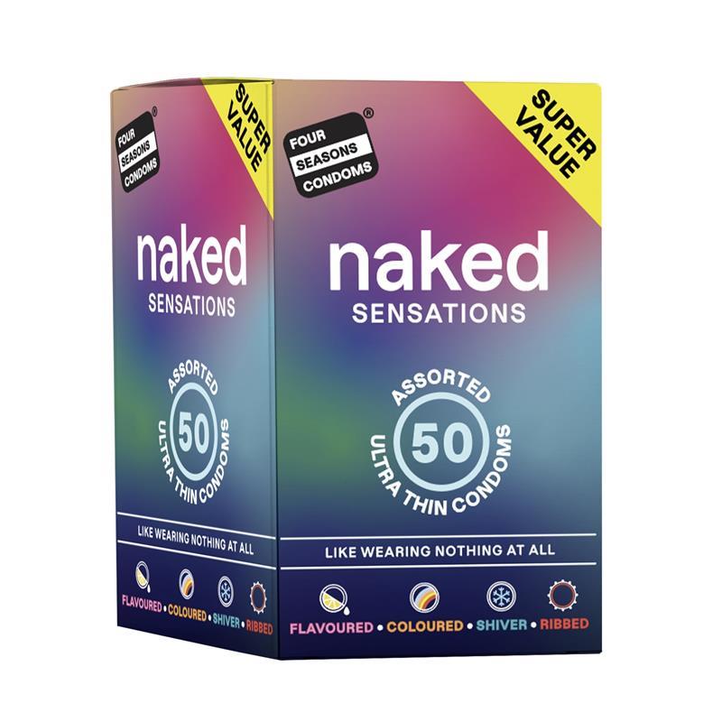 Load image into Gallery viewer, Four Seasons Condoms Naked Sensations 50 Pack
