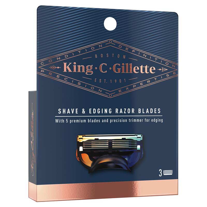 Load image into Gallery viewer, King C Gillette Edging Blades 3ct
