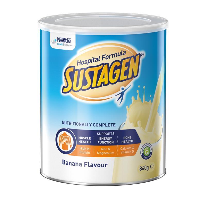 Load image into Gallery viewer, Sustagen Hospital Formula Nutritional Supplement Banana Flavour 840g
