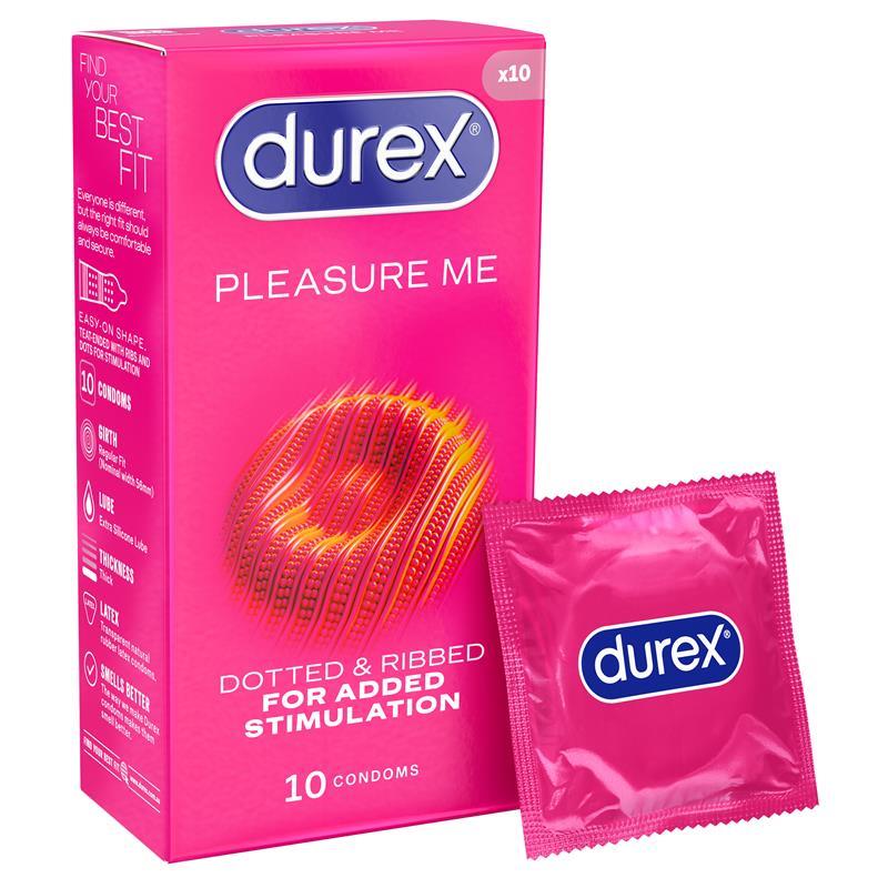 Load image into Gallery viewer, Durex Pleasure Me Condoms 10 Pack
