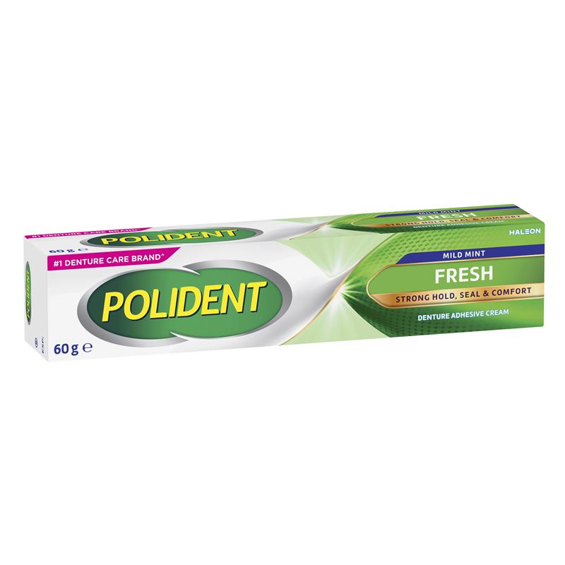 Load image into Gallery viewer, Polident Denture Adhesive Cream Fresh Mint 60g

