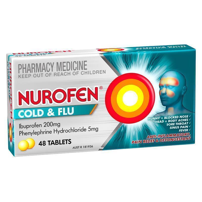 Load image into Gallery viewer, Nurofen Cold and Flu PE 48 Tablet
