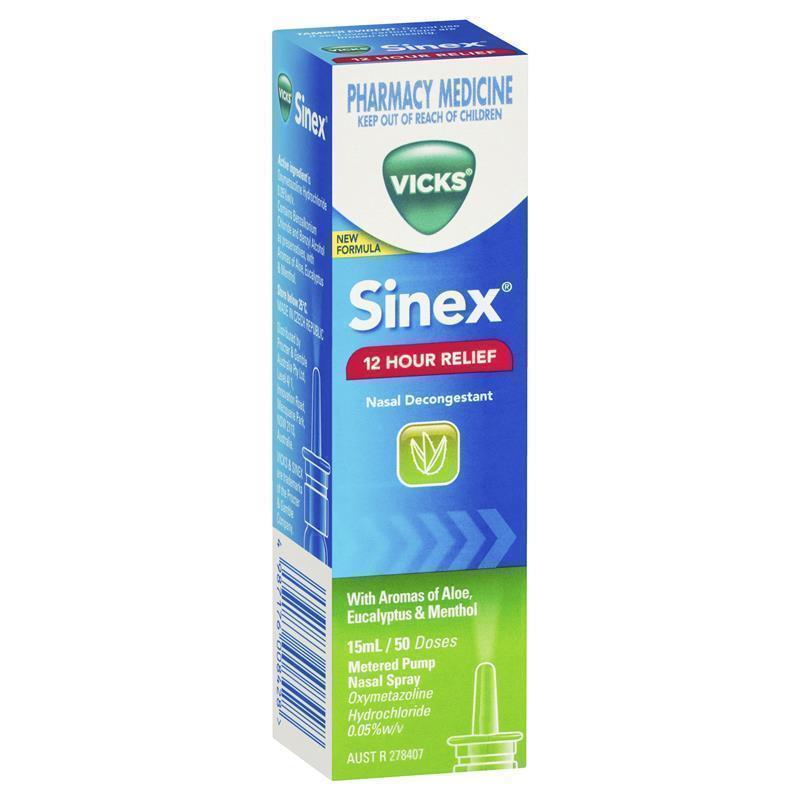 Load image into Gallery viewer, Vicks Sinex Aloe Nasal Spray 15mL
