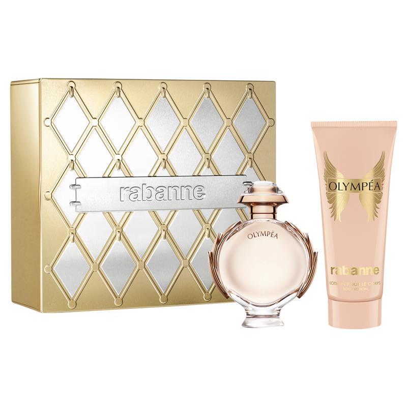 Load image into Gallery viewer, Rabanne Olympea Eau de Parfum 50ml &amp; Body Lotion 2 Piece Set
