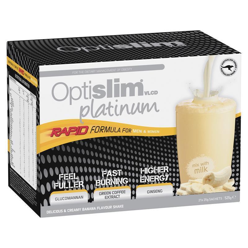 Load image into Gallery viewer, Optislim VLCD Platinum Banana Shake 21x25g Sachets
