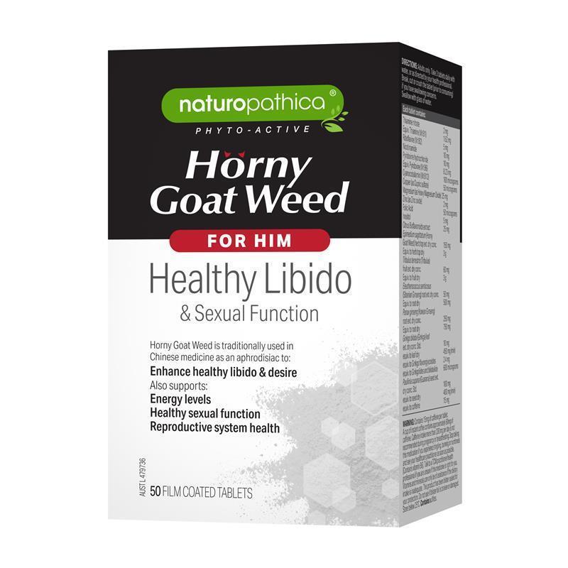 Load image into Gallery viewer, Naturopathica Horny Goat Weed for Him 50 Tablets
