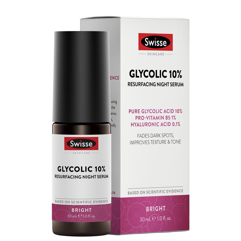 Load image into Gallery viewer, Swisse Skincare Glycolic 10% Resurfacing Night Serum 30ml
